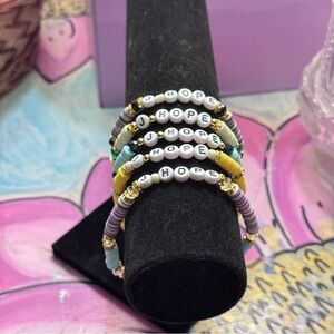 BTS J-Hope Heishi Bracelet Set – ARMY Freebie Pack (Set of 5)